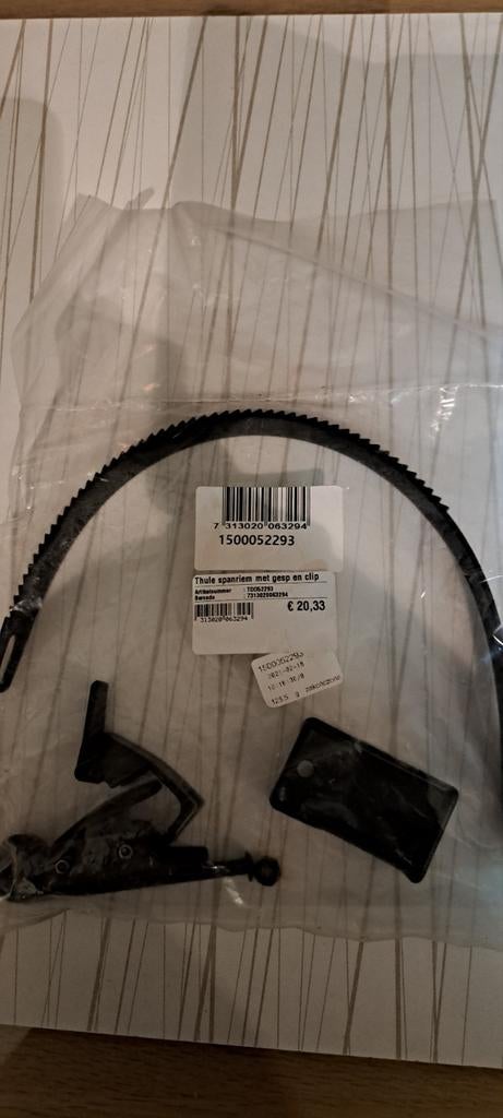 THULE spanriem, 4 stuks, met gesp en clip.  Thule Euroway, Ophalen of Verzenden