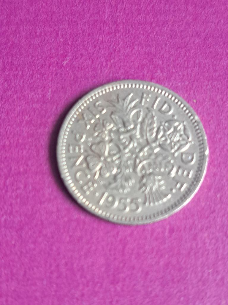 1955 Angleterre 6 pence Elizabeth II, Envoi, Autres pays, Monnaie en vrac