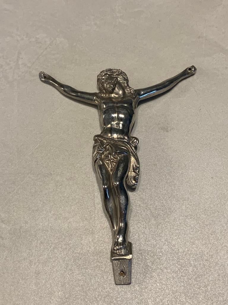Jesus Corps F 8 W en argent ancien, début du 20e siècle, Collections, Religion, Comme neuf, Image, Enlèvement ou Envoi