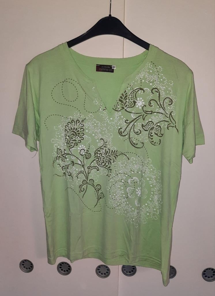 Je M'habille tshirt "XXL", Kleding | Dames, Grote Maten, Zo goed als nieuw, Je M'habille, Groen, Shirt of Top