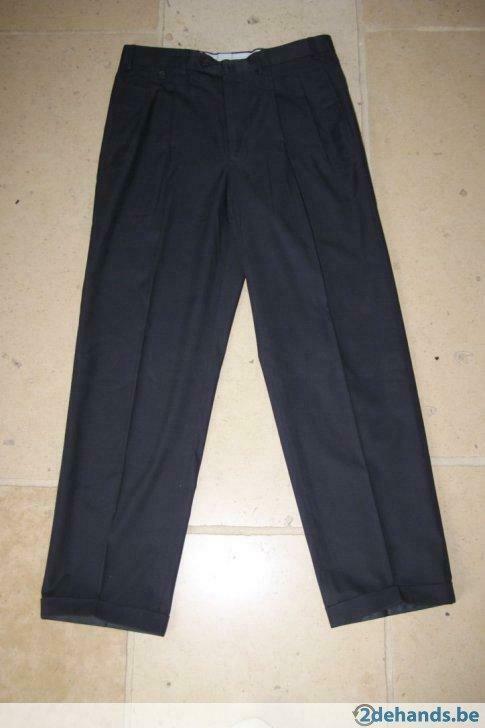 Pantalon homme classique bleu foncé 'Façonnable', Taille: 44, Façonnable, Enlèvement ou Envoi, Porté, Bleu