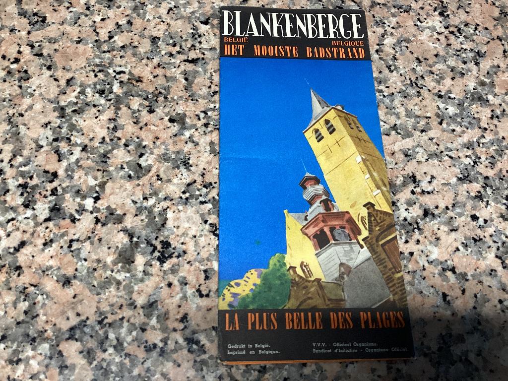 Oude folder toerisme BLANKENBERGE, Ophalen of Verzenden, Gebruikt