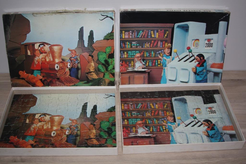 2 oude Suske en Wiske puzzels ( Tijdmachine , gouden loc ), Verzamelen, Stripfiguren, Gebruikt, Overige typen, Suske en Wiske