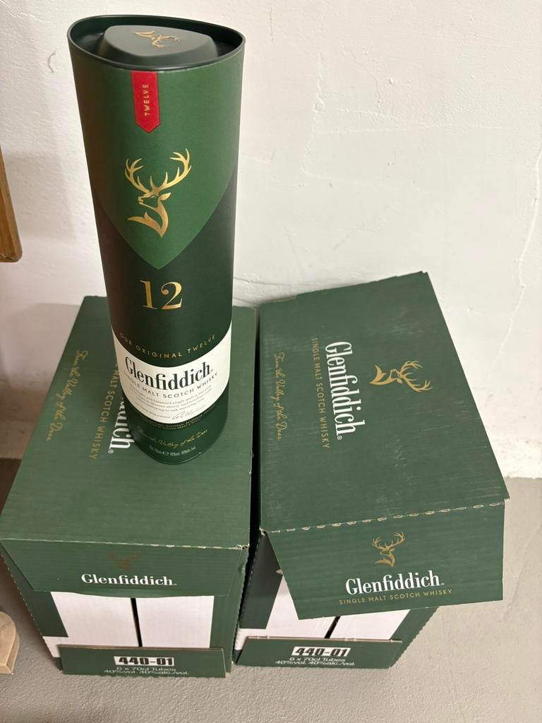 6 flessen Glenfiddich single malt 12y, Enlèvement, Neuf