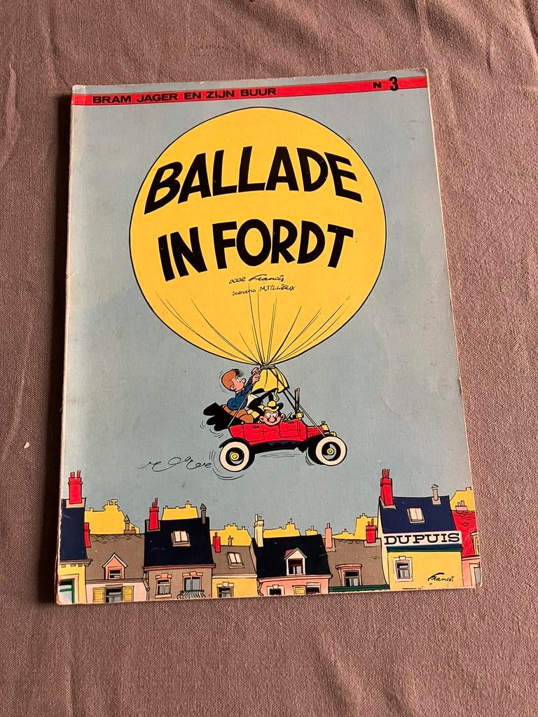 Bram Jager en zijn buur 3 - ballade in Ford T - 1e druk 1970, Boeken, Gelezen, Eén stripboek, Ophalen of Verzenden, Tillieux