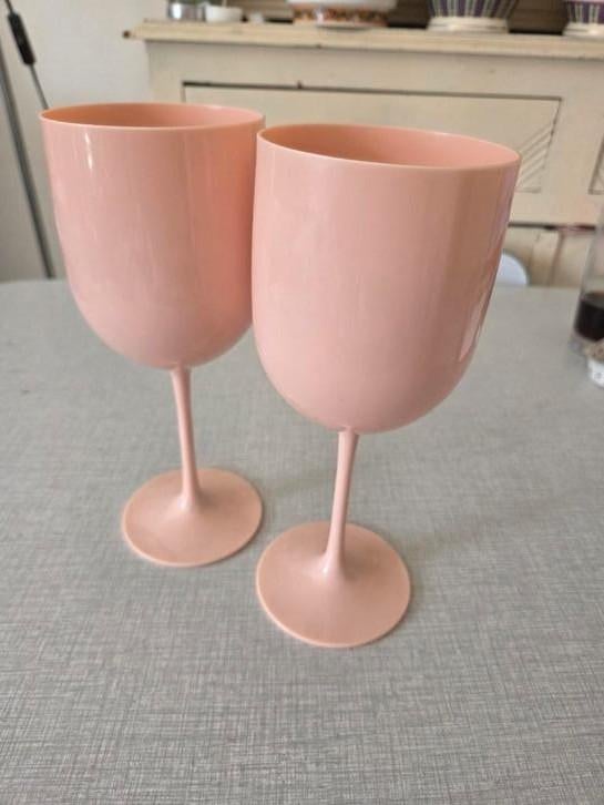 2 rose plastieken champagne coups., Ophalen of Verzenden, Nieuw