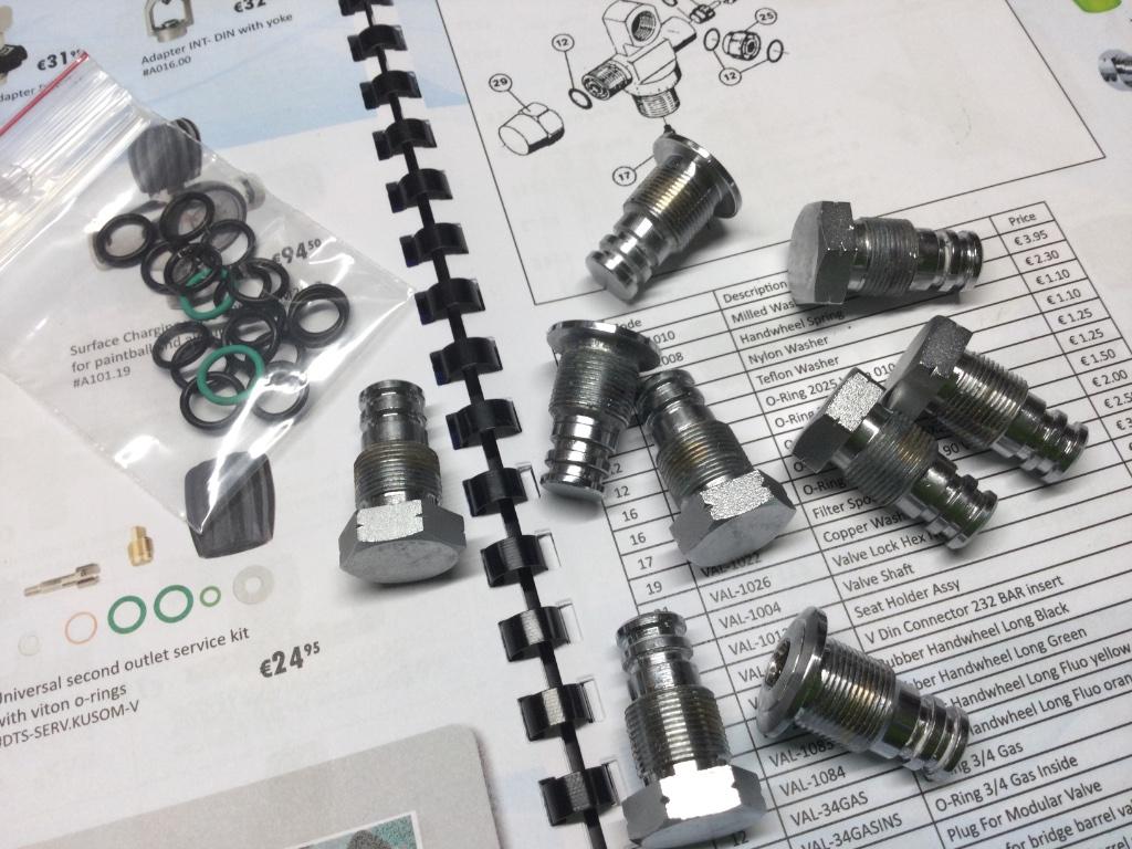 Plug for barrel Valve 6x zeskant en 3x inbus- Ecocheques, Watersport en Boten, Ophalen of Verzenden, Gebruikt, Duikfles