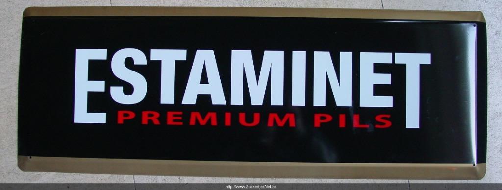 ESTAMINET BIER REKLAME *METAAL*, Enlèvement ou Envoi