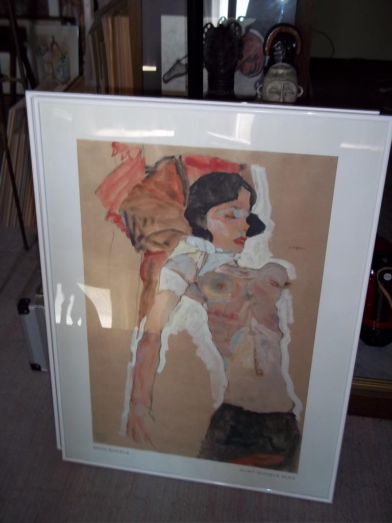 Egon SChiele ingelijste  posters en boeken, Enlèvement