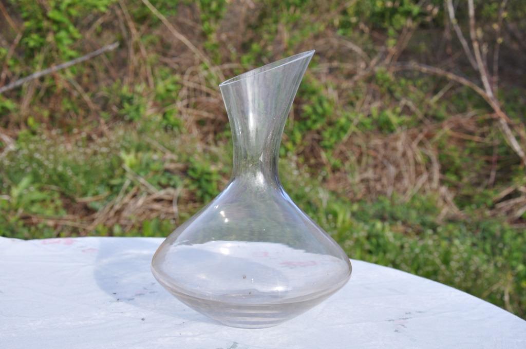 carafe a décanter en verre goulot biseauté, Antiquités & Art, Enlèvement ou Envoi