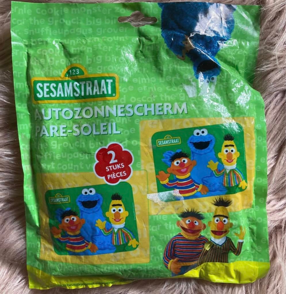 2 autozonneschermen Bert en Ernie., Ophalen of Verzenden, Nieuw