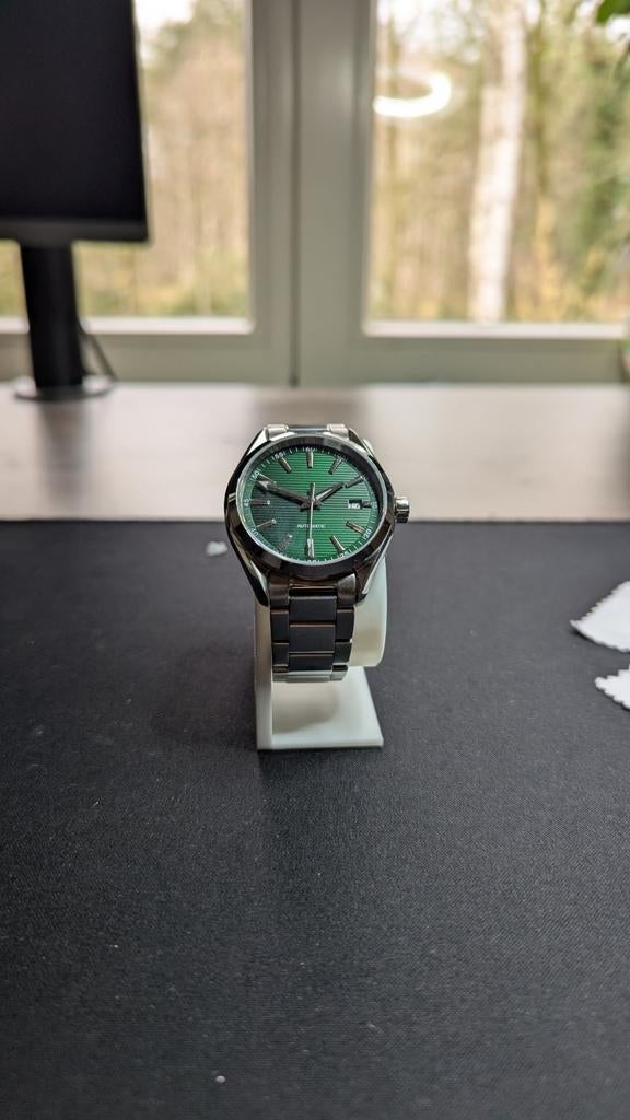 Montre automatique Seiko NH35 - Look Omega Aqua Terra ! -, Montre-bracelet, Seiko, Enlèvement ou Envoi, Acier