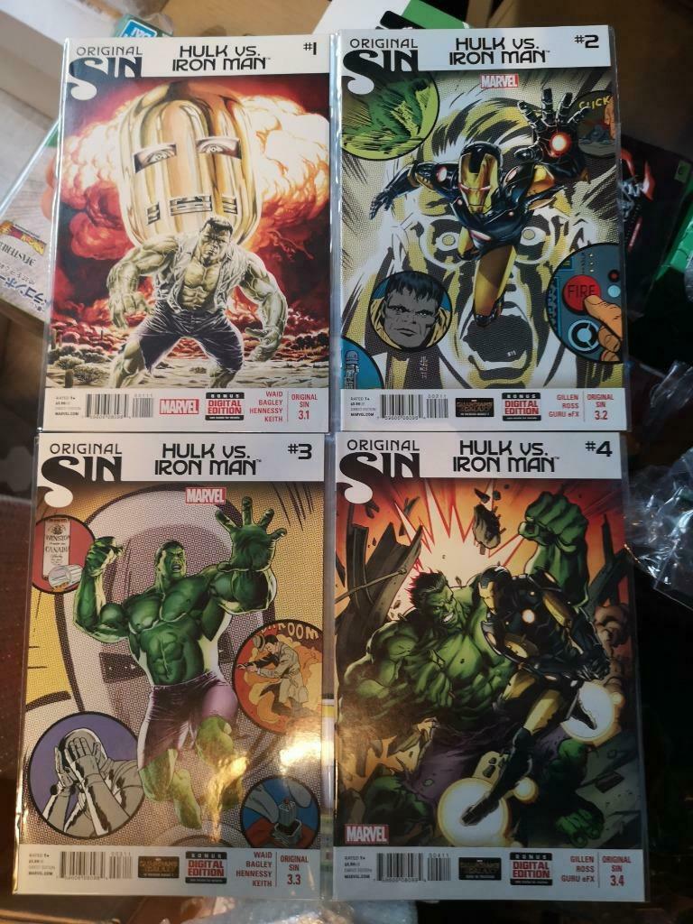 Original Sin: Hulk vs. Iron Man # 1-4 (voltooide miniserie), Complete serie of reeks, Ophalen of Verzenden, Nieuw