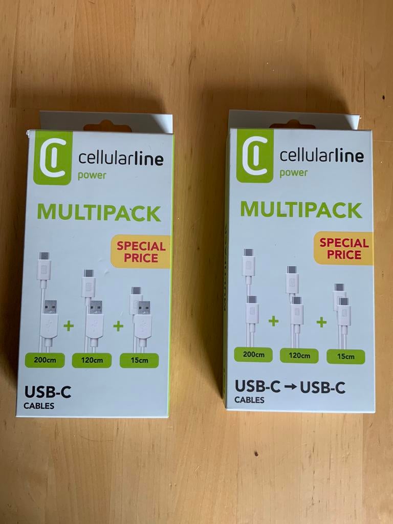 Câble de données multipack 3x USB-C vers USB-C blanc, Télécoms, Téléphonie mobile | Chargeurs pour téléphone, Enlèvement ou Envoi