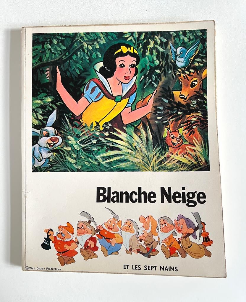 Album images à coller Blanche Neige et les sept nains Disney, Verzamelen, Disney, Gebruikt, Papier, Kaart of Schrift, Sneeuwwitje of Doornroosje