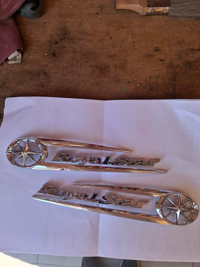 Yamaha royal star originele tank emblemen, Motoren, Ophalen of Verzenden