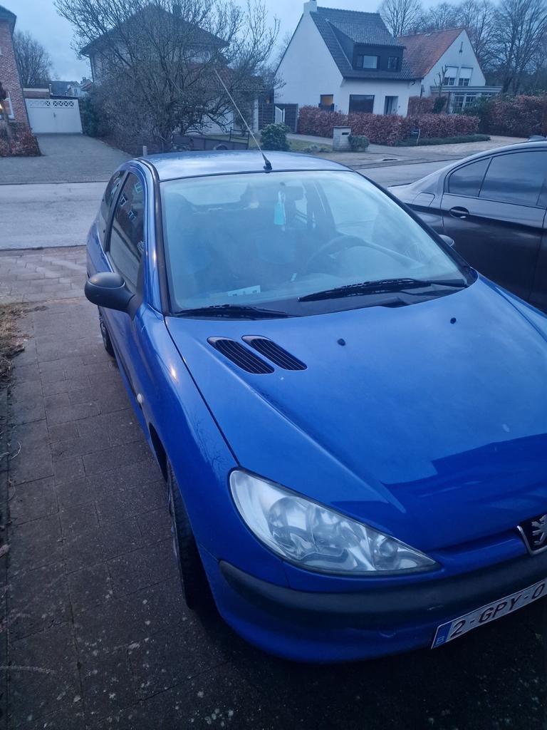 Peugeot 206, Auto's, Voorwielaandrijving, Stof, Zwart, Blauw