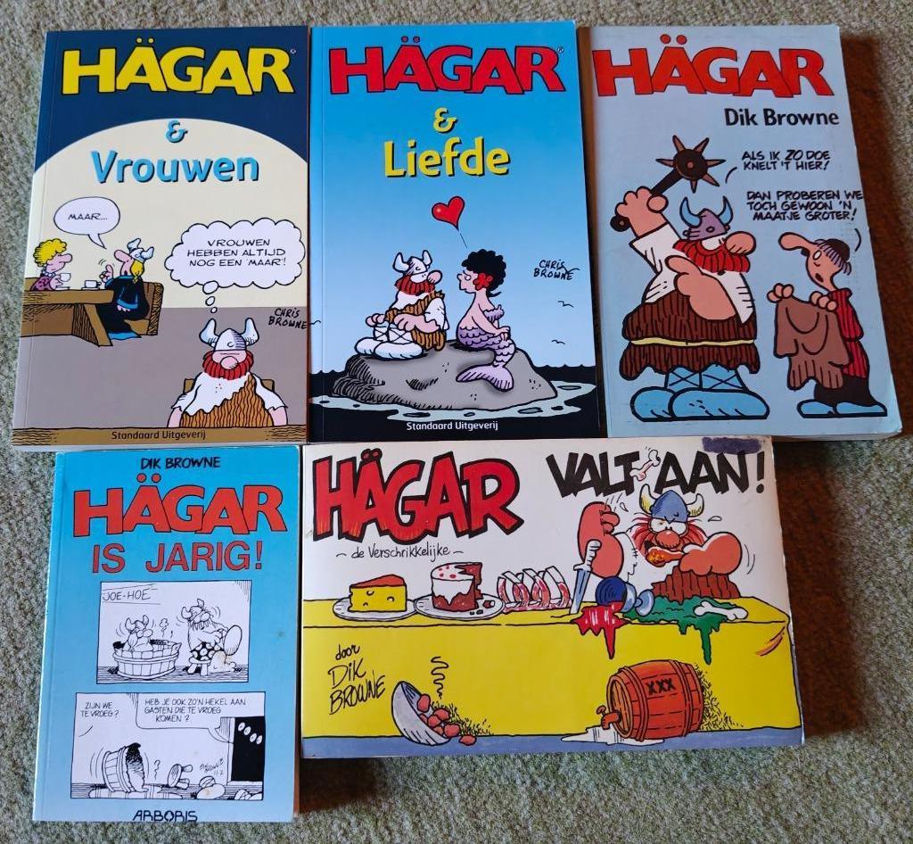 Pakket Hägar de Verschrikkelijke Dik Browne strips (nr. 3), Boeken, Stripverhalen, Ophalen of Verzenden, Gelezen