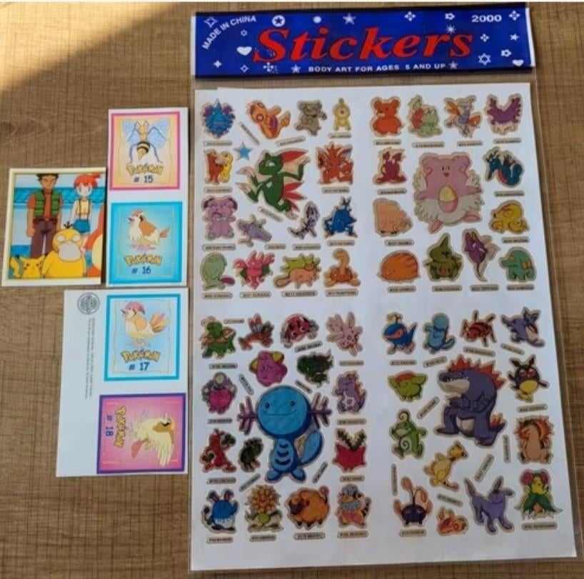 Pokémon stickers, Verzamelen, Ophalen of Verzenden, Zo goed als nieuw, Strip of Tekenfilm