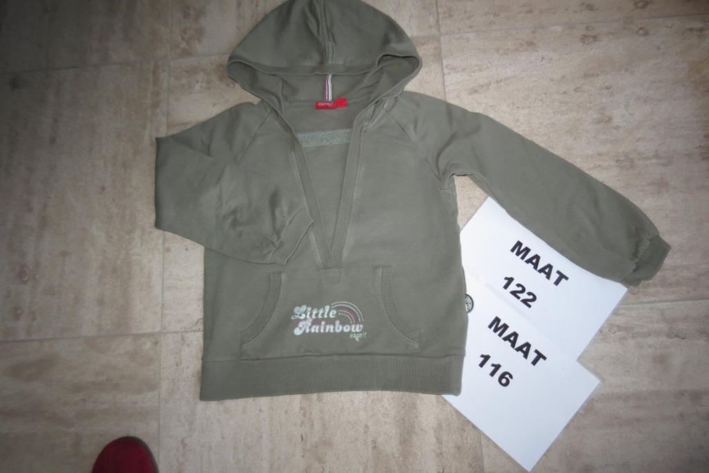 Sweater met kap Esprit 116/122 meisjes  .Foto 3526., Kinderen en Baby's, Kinderkleding | Maat 116, Ophalen of Verzenden, Esprit