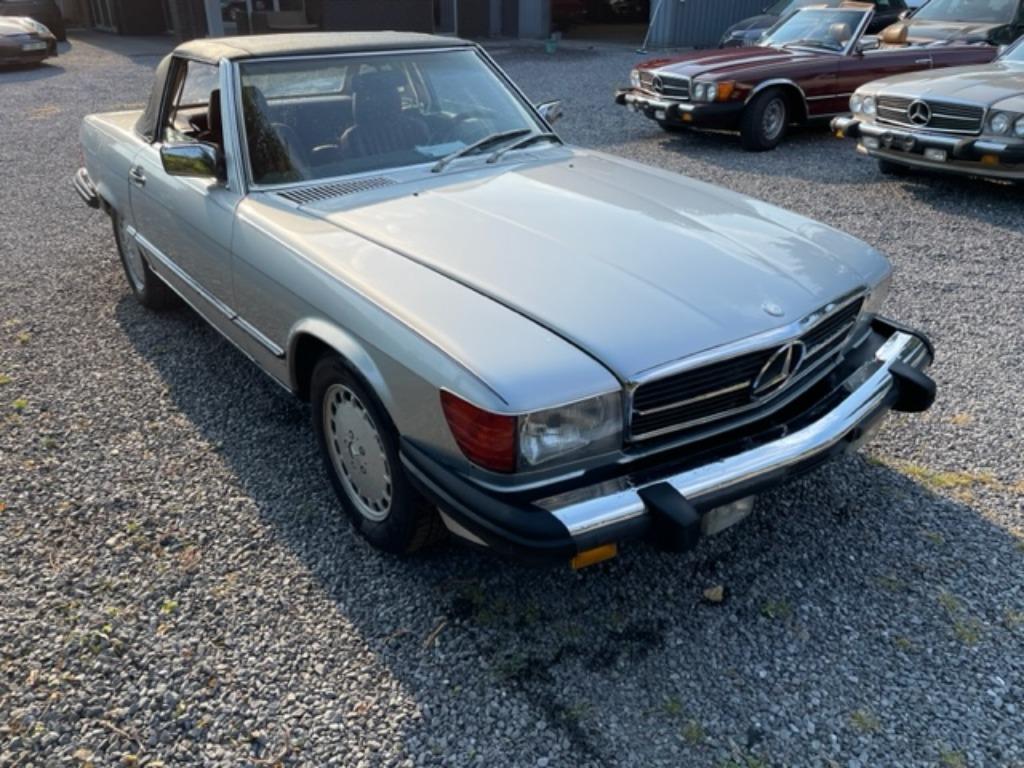 Mercedes SL 560 R107 Roadster SILVER +Carfax history +MB, foto 3