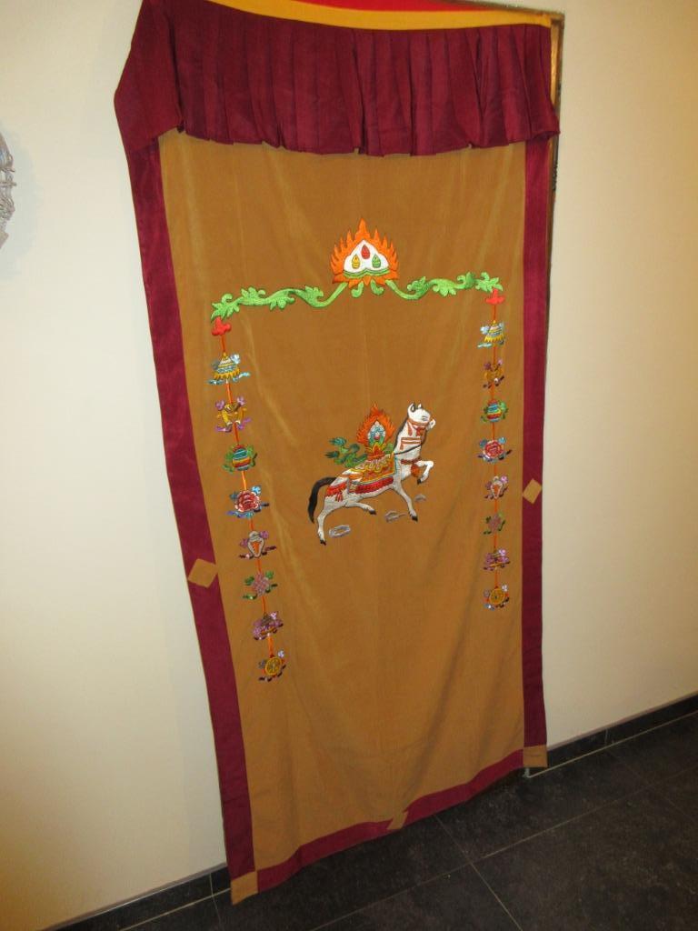 Magnifique drap brodé décoration murale broderie Pakistan, Enlèvement