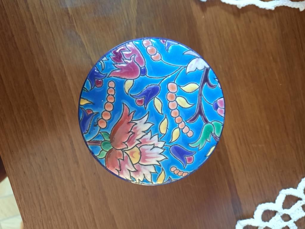 Boîte Faïence emaux Longwy, Enlèvement ou Envoi