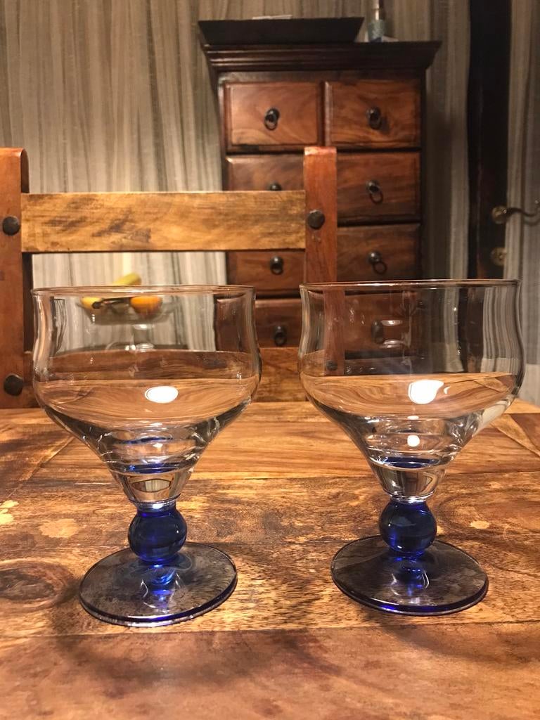 Oude dessert glazen, Ophalen of Verzenden