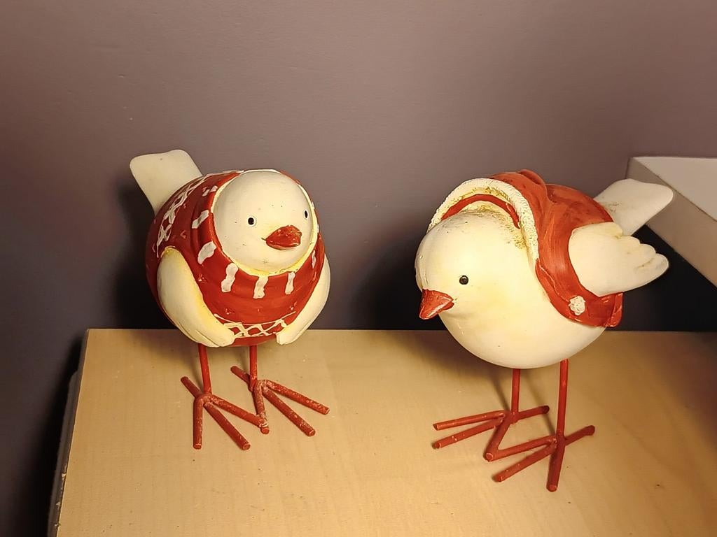 2 Oiseaux décoration, Enlèvement ou Envoi, Comme neuf