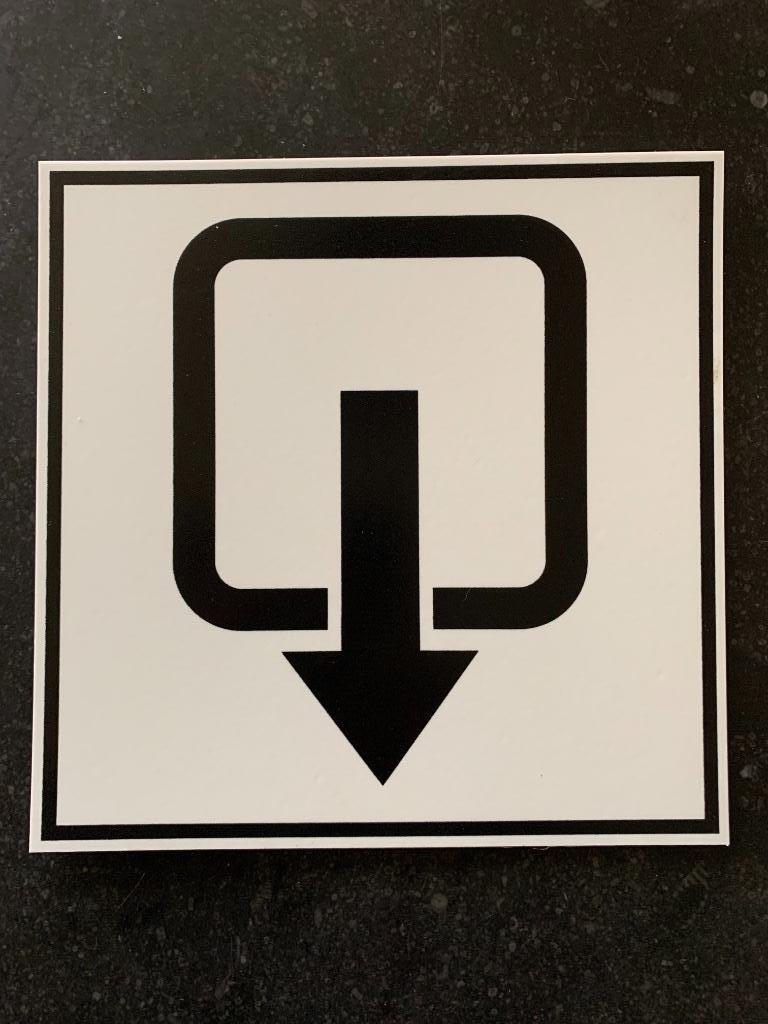 Pictogram Uitgang Exit, Ophalen of Verzenden, Nieuw, Plaatje
