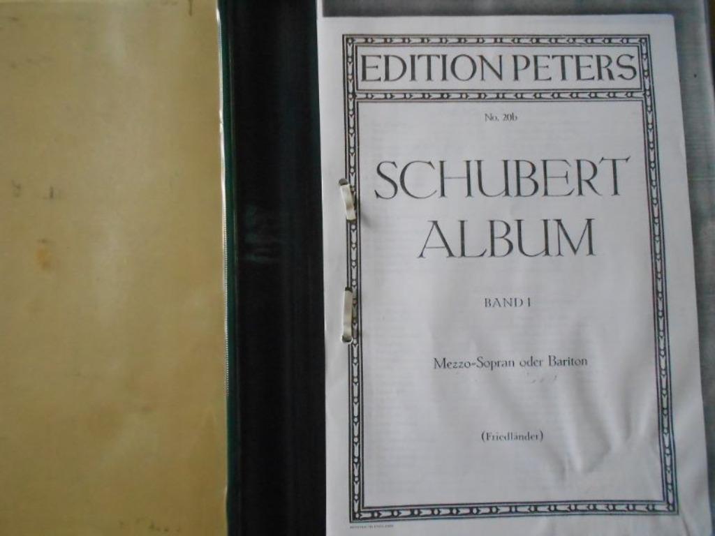 No. 20b: Schubert Album: Band I: Mezzo-Sopran oder Bariton, Enlèvement ou Envoi, Artiste ou Compositeur, Classique, Utilisé