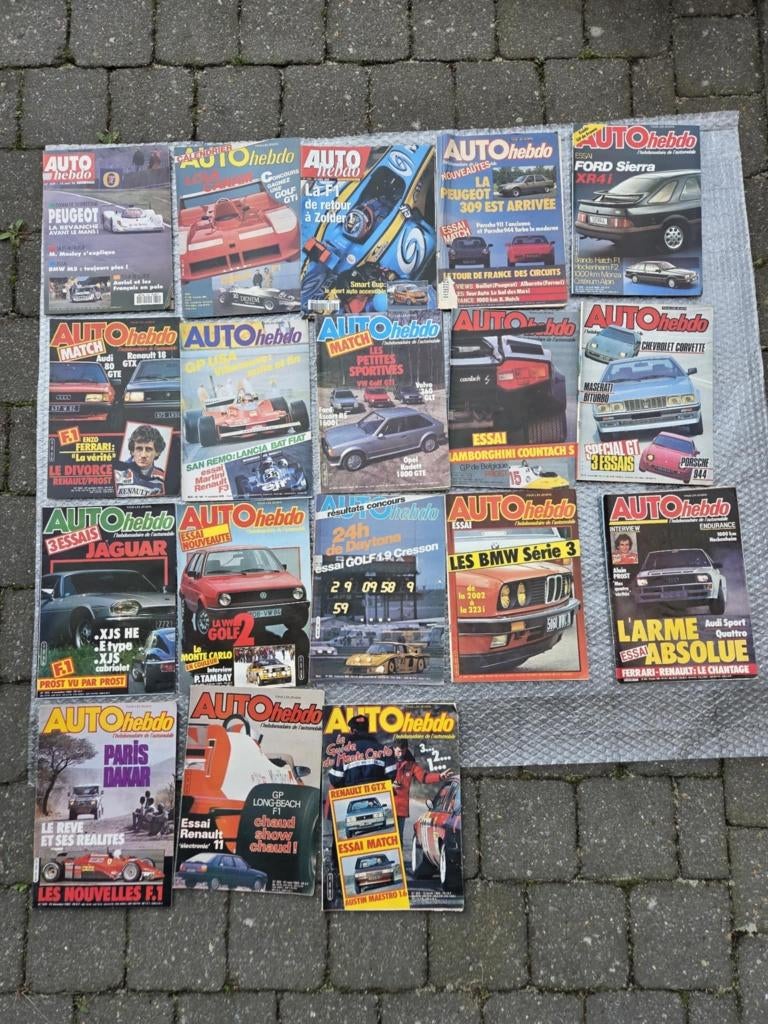81 x Autoplus + Autohebdo magazine Youngtimer tijdschrift, Ophalen of Verzenden, Gelezen