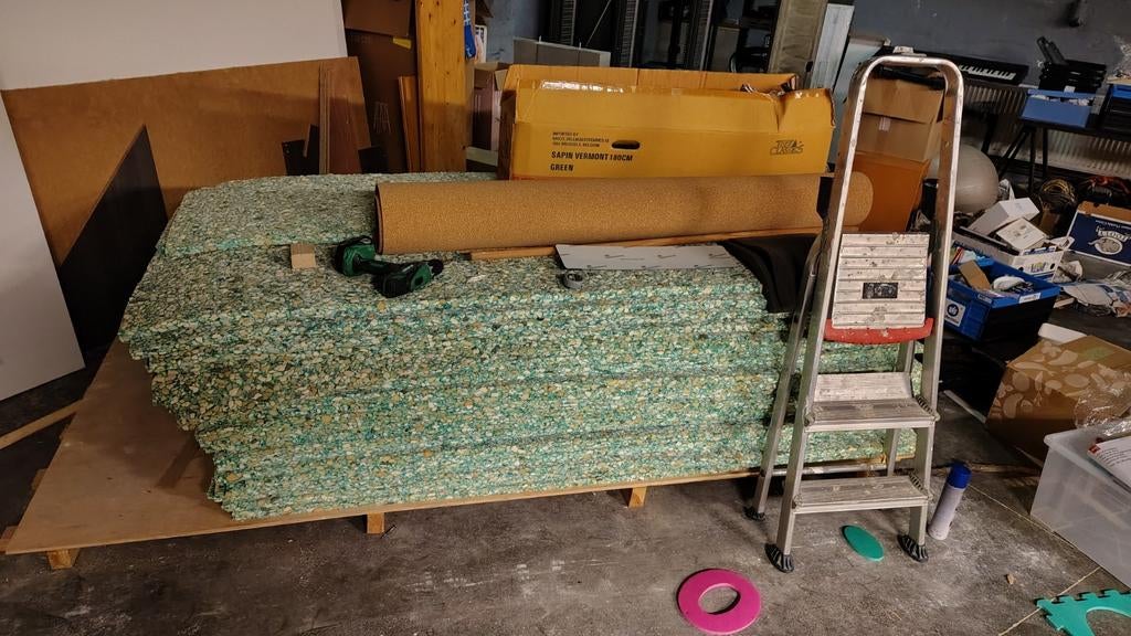 Accorub akoestische isolatie, Doe-het-zelf en Bouw, Isolatie en Afdichting, Zo goed als nieuw, 15 m² of meer, Ophalen, Minder dan 4 cm