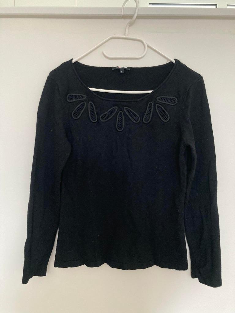 Trui Morgan maat L zo goed als nieuw, Zwart, Maat 42/44 (L), Zo goed als nieuw, Morgan