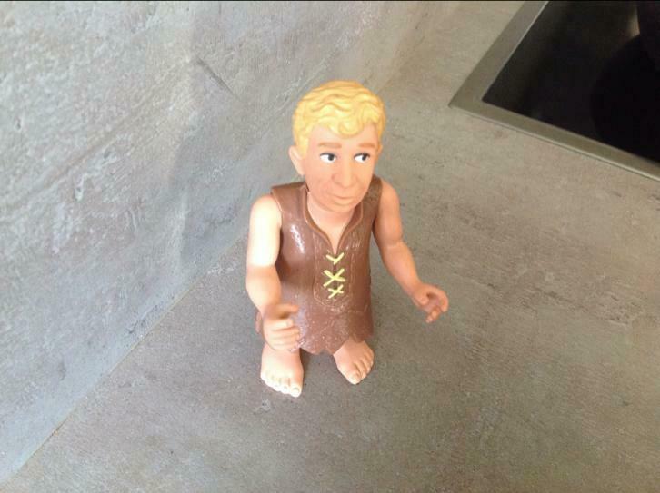 Vintage figuurtje flintstone barney 14 cm, Ophalen of Verzenden, Gebruikt