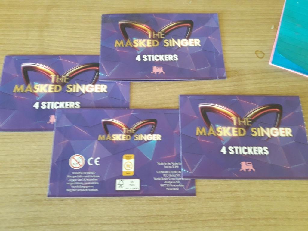 The Masked Singer stickers, Overige supermarkten, Ophalen of Verzenden