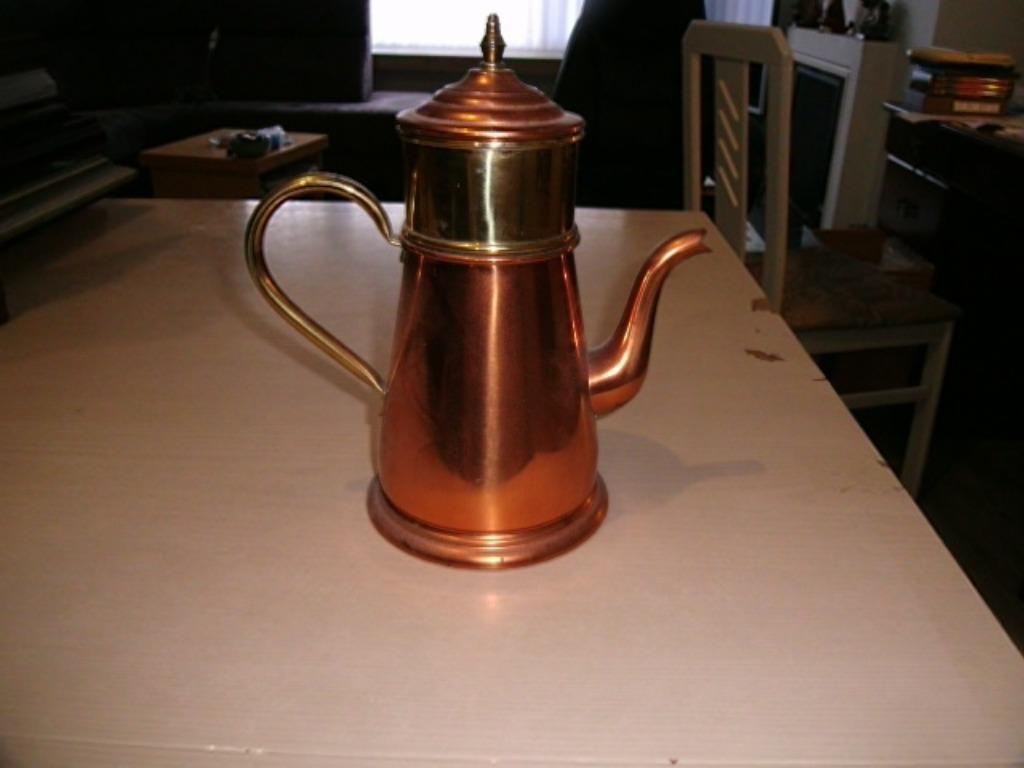 koperen koffiepot, Antiek en Kunst, Ophalen, Koper