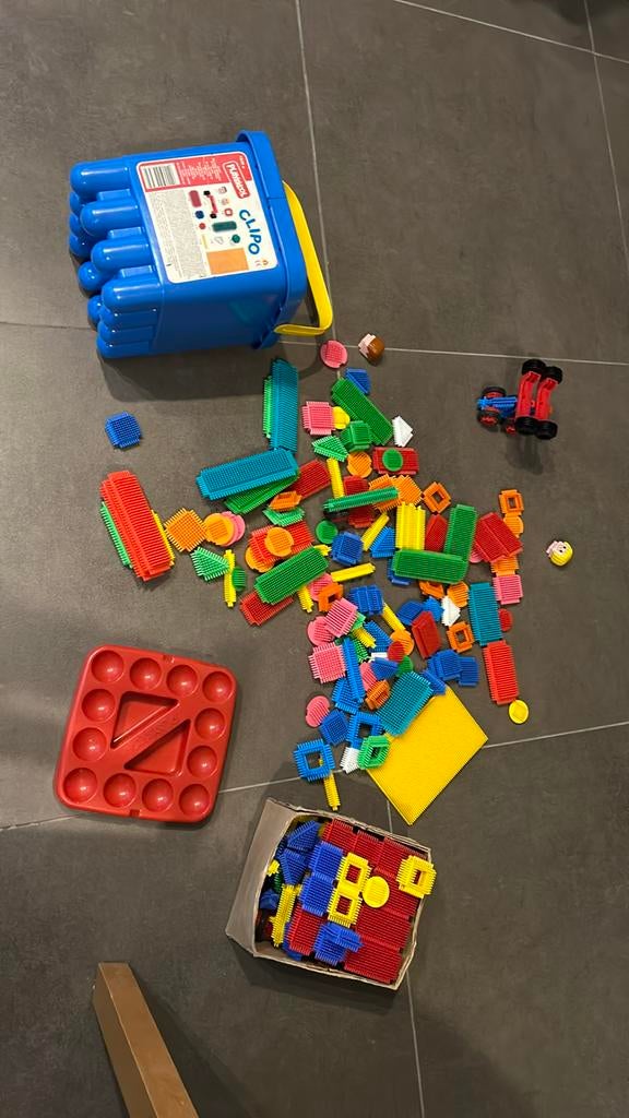 Nopper en Clipo egelblokken, Kinderen en Baby's, Ophalen, Gebruikt