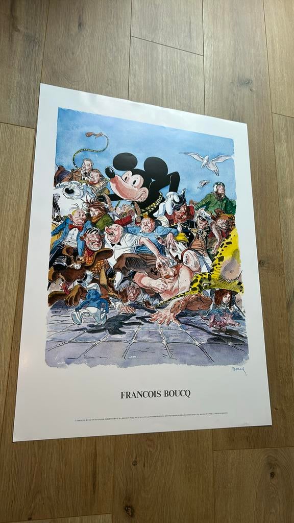François Boucq print Schtroumpf lambic Corto Blake, Enlèvement ou Envoi, Tintin