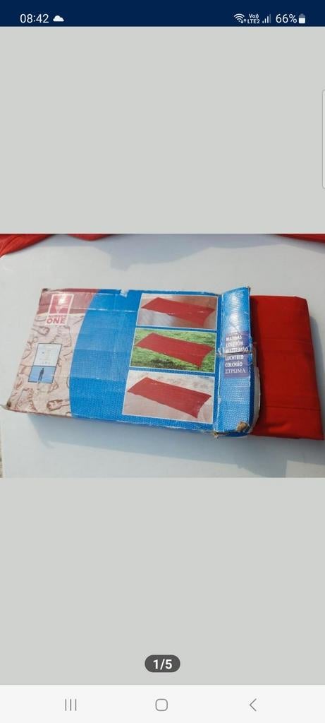 Matelas gonflable nous Neuf 196x72cm, Caravanes & Camping, Enlèvement, Neuf