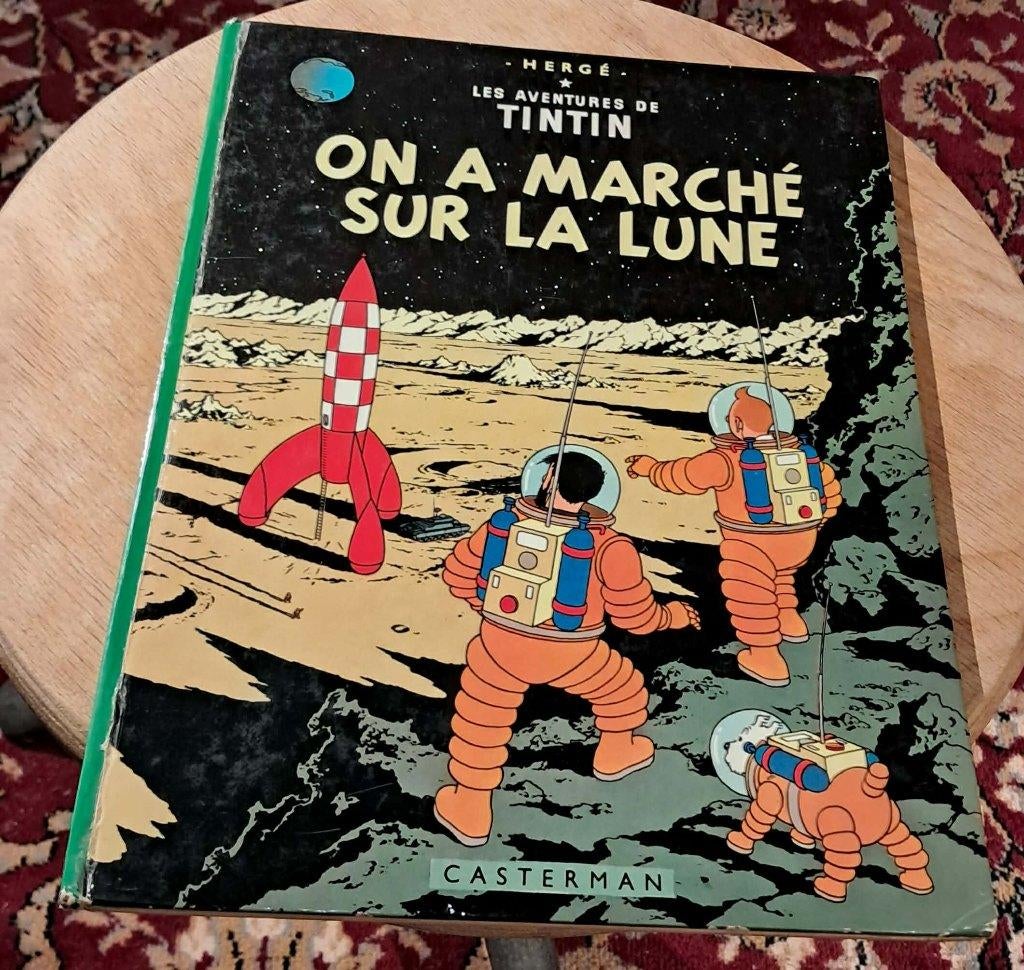 Tintin - On a marché sur la lune, Livres, BD, Enlèvement ou Envoi, Une BD, Utilisé, Hergé