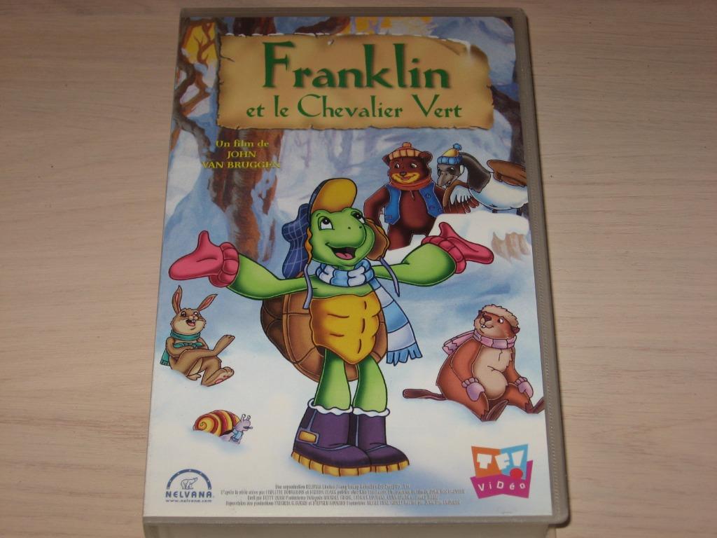 K7 VHS franklin et le chevalier vert VERSION (FR), Alle leeftijden, Ophalen of Verzenden, Zo goed als nieuw, Tekenfilm
