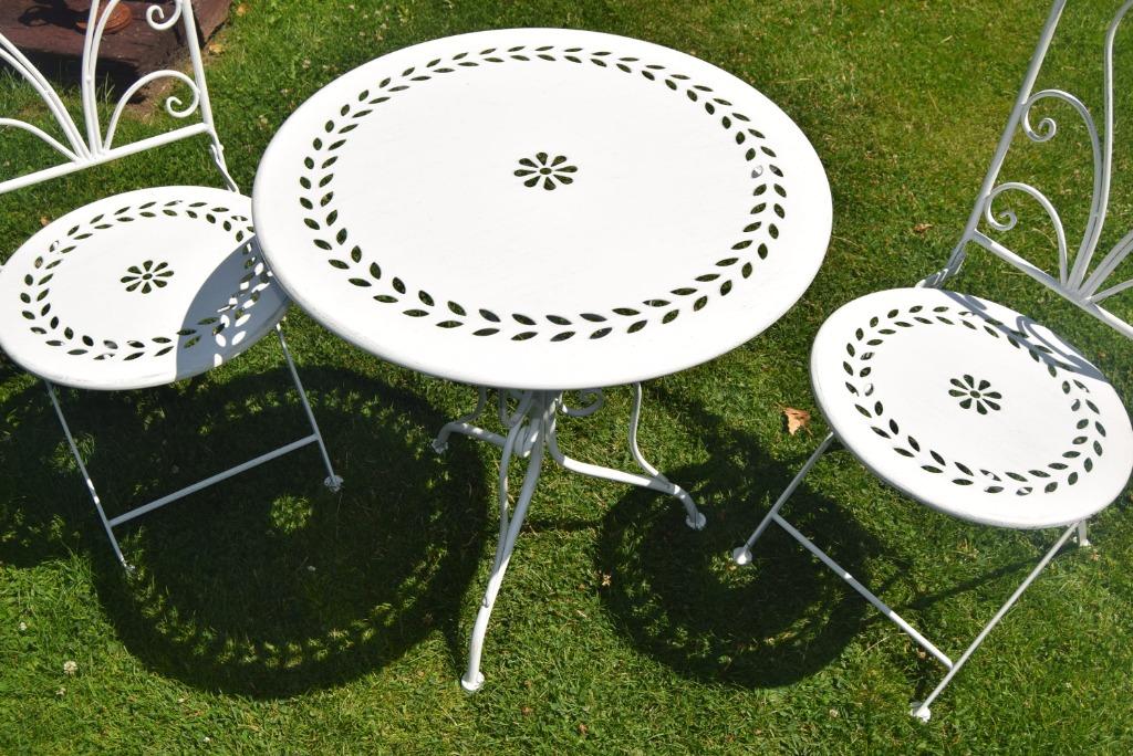 Set de jardin en fer forgé patiné, Neuf, Enlèvement, Autres matériaux, Sets de jardin