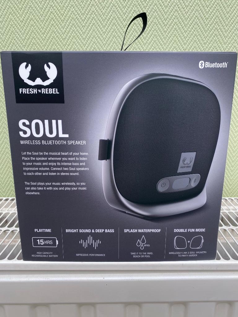 NIEUW Fresh 'n Rebel Soul Bluetooth home speaker  Storm Grey, Audio, Tv en Foto, Verzenden, Nieuw