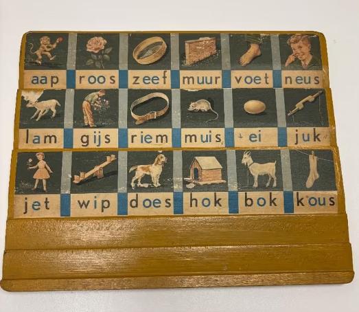 Antiek leesplankje Aap roos zeef, Antiek en Kunst, Ophalen of Verzenden
