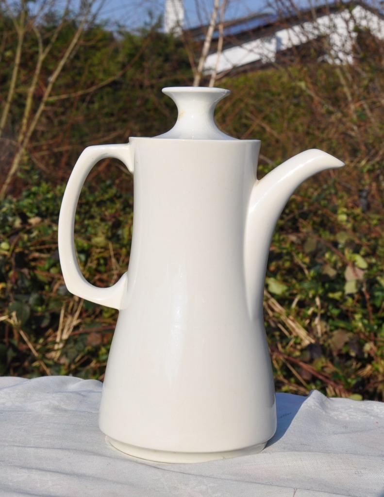 cafetiere blanche faience anglaise grinley, Enlèvement ou Envoi