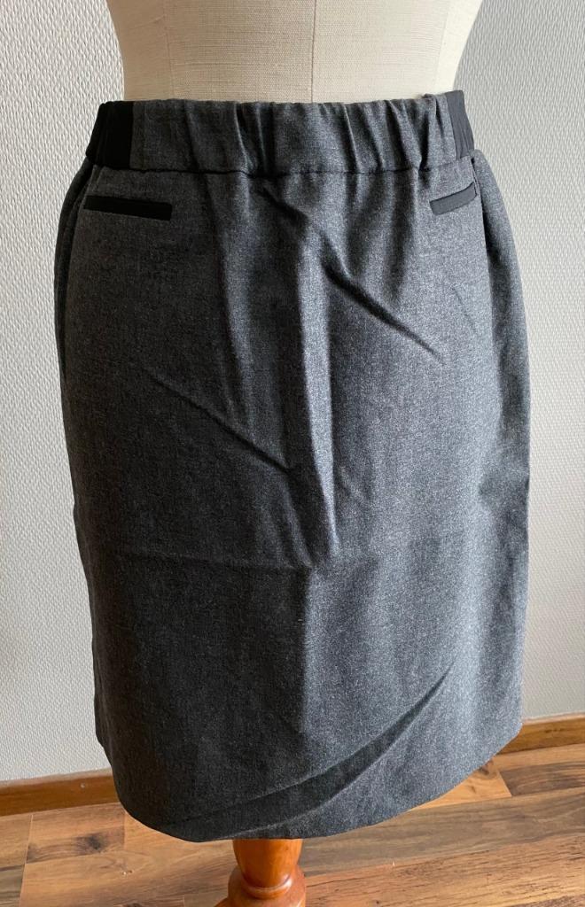 Donkergrijze rok Devernois maat 46, Verzenden, Maat 46/48 (XL) of groter, Zo goed als nieuw, Grijs