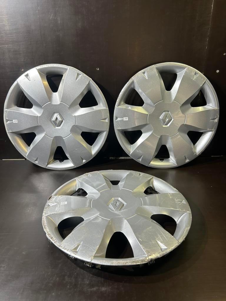 3 enjoliveurs Renault Megane clio scenic kangoo twingo 15", Utilisé