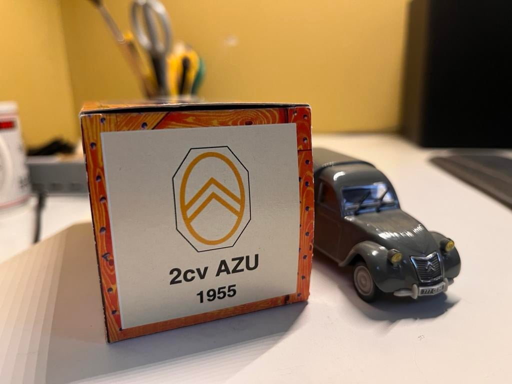 1/43 Citroën 2CV AZU 1955 NOREV, Ophalen, Gebruikt, Auto, Norev