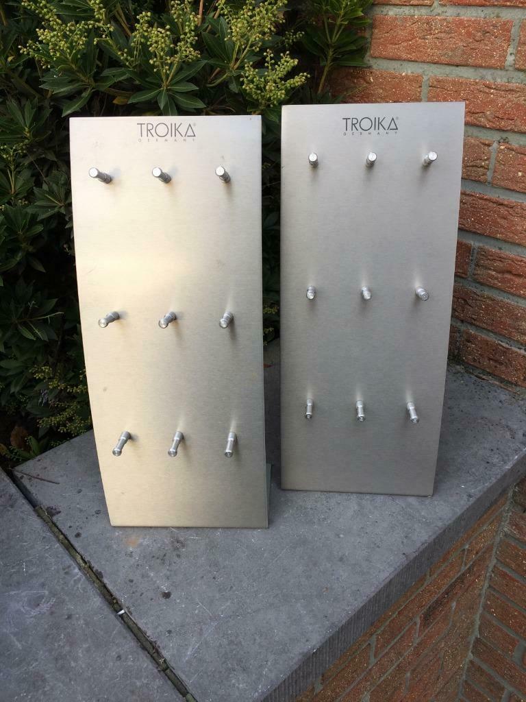 Présentoirs Troïka en inox, Verzamelen, Merken en Reclamevoorwerpen, Zo goed als nieuw, Overige typen, Ophalen of Verzenden